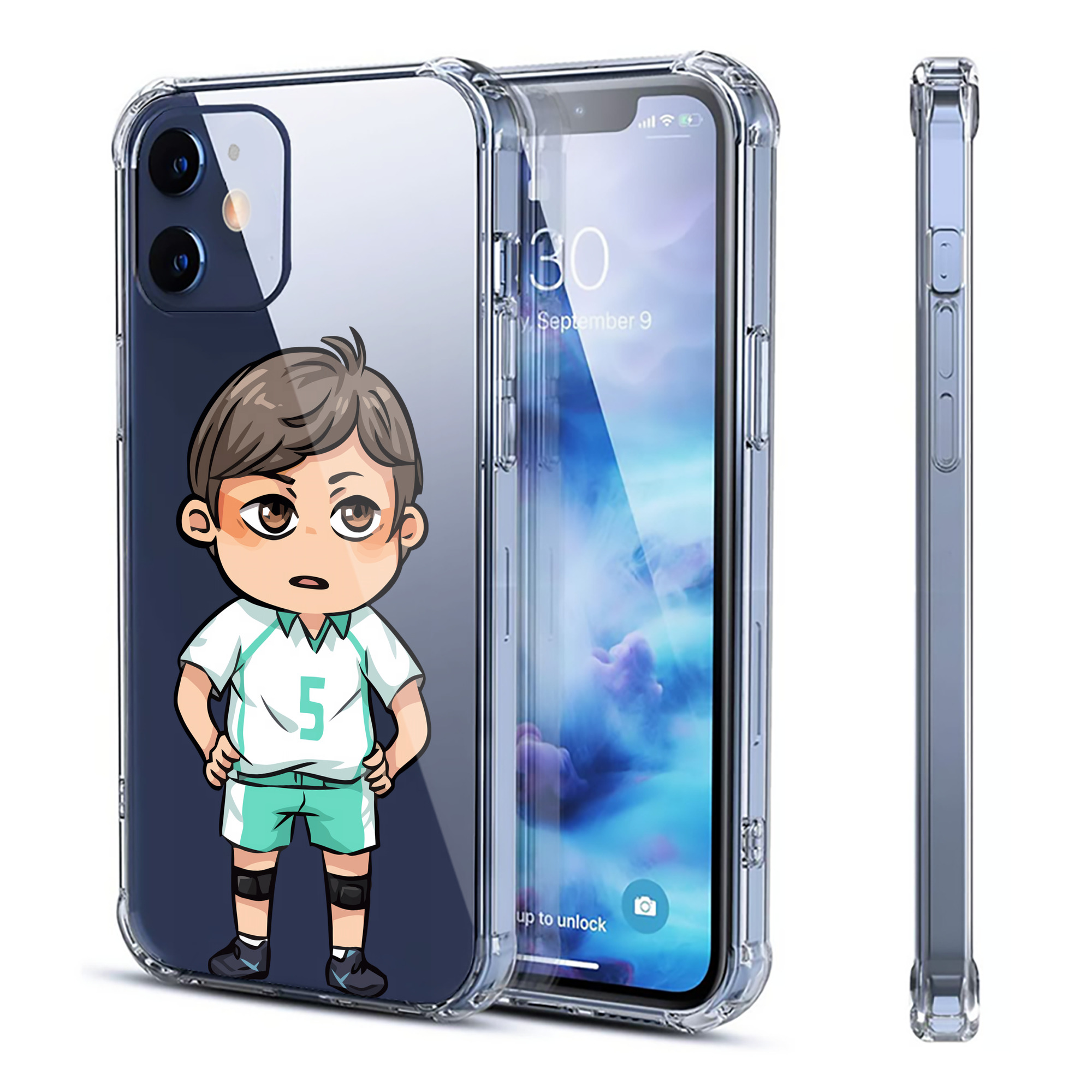 （画像用） ハイキュー!! Haikyu!! 【iPhone 12シリーズ対応】透明スマホケース（クリアソフトケース）